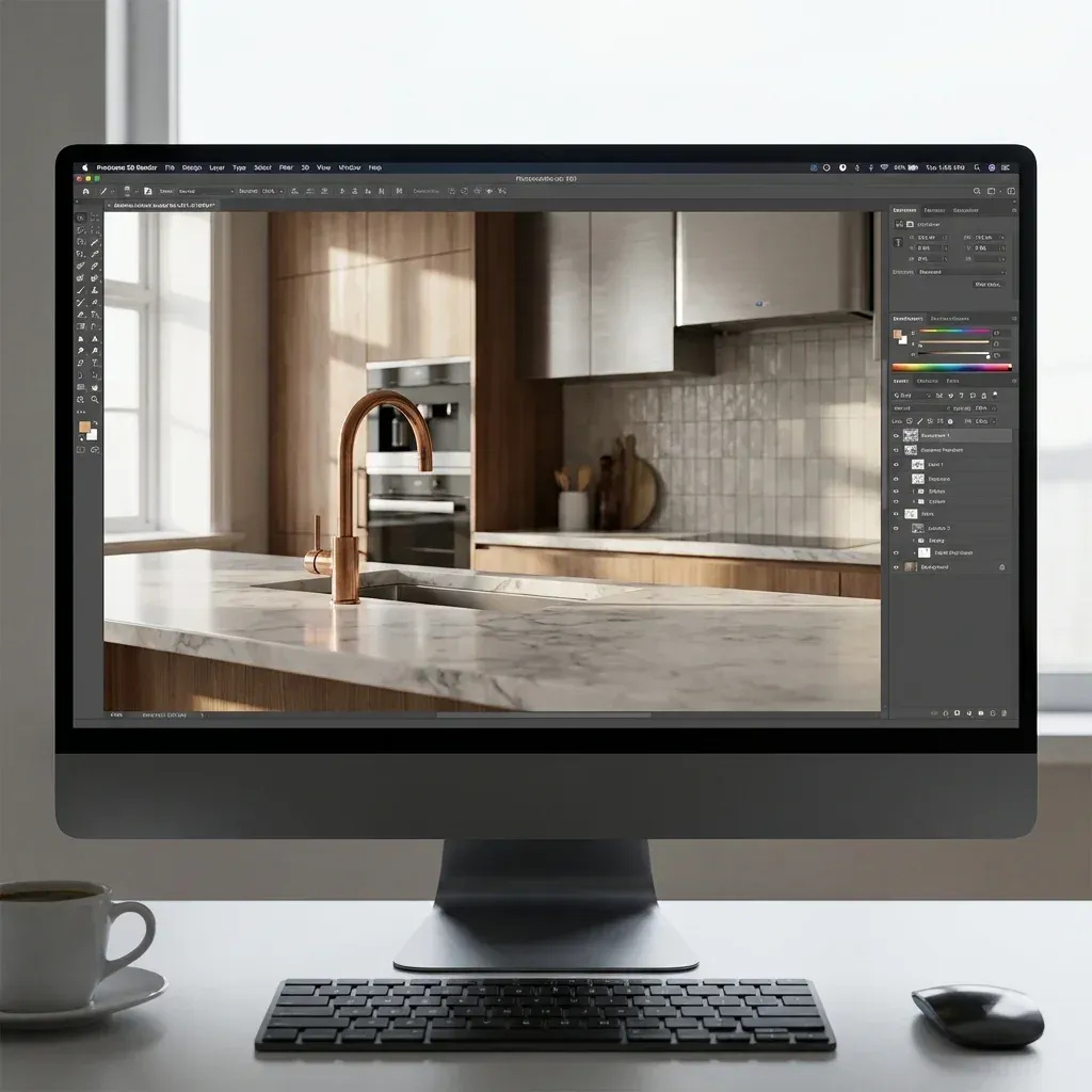 Cabinet design rendering in Fremont, CA