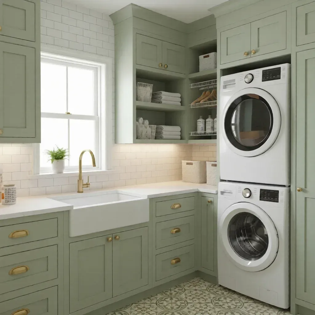 Laundry room cabinets