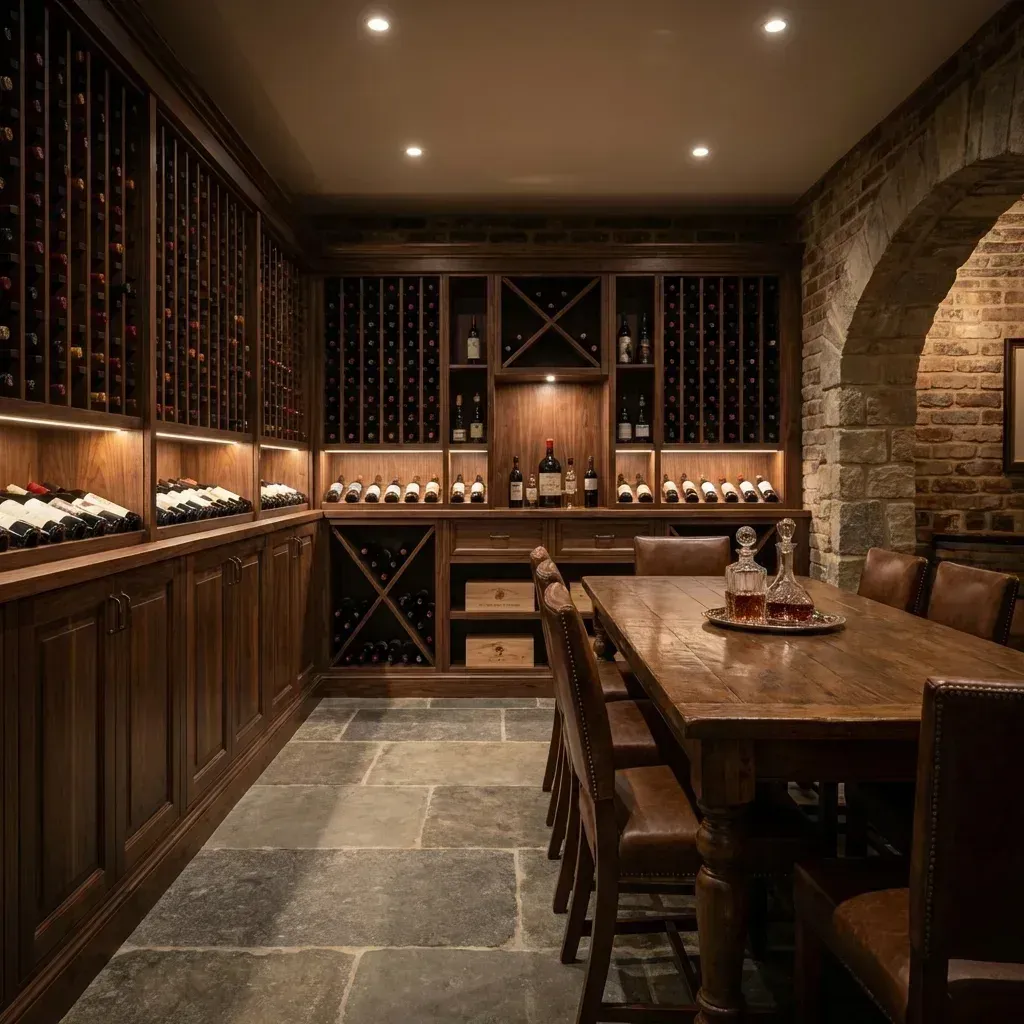 Fremont wine cellar cabinets